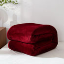 Axyaa Winter Grid Flannel Blanket | Thick Fleece Sofa Cover | Soft & Cozy Bedspread