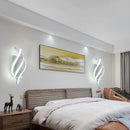 Modern LED Wall Sconce Light Dimmable Twist Design by Axyaa