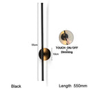 Axyaa Black Aluminum Strip Wall Sconce Dimmable LED Wall Lamp