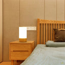 Axya Solid Wood Table Lamp LED Glass Shade Night Light Bedroom Living Room Fixture