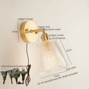 Axyaa Glass LED Wall Lights Fixture for Home Decor and Bathroom Mirror