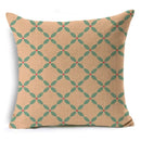 Axyaa Retro Geometry Linen Pillowcase - 45*45cm