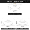 Axyaa Macaron LED Ceiling Light for Stylish Room Decor