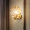 Axyaa Amber Glass Shell Wall Lamp LED Indoor Lighting