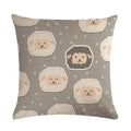 Nordic Cartoon Animal Print Linen Pillowcase for Axyaa Brand