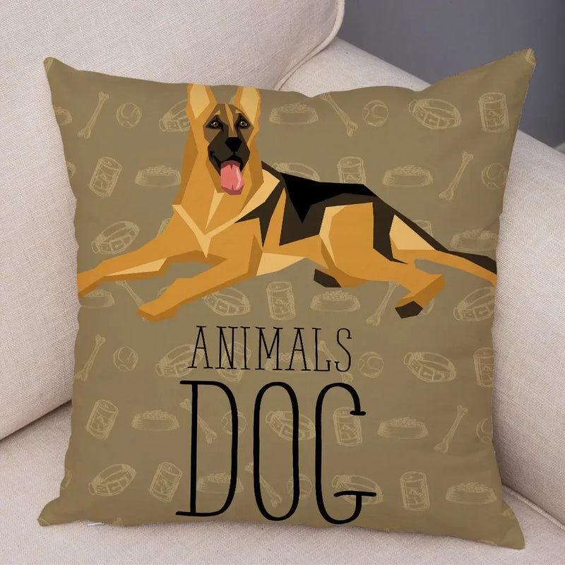 Axyaa Cartoon Dog Pet Animal Pillowcase