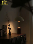 Axyaa French Medieval Solid Wood Table Lamp LED E14 for Bedroom and Living Room