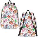 Axyaa Kids Backpack: Stitch Pink Angel School Daypack for Students.