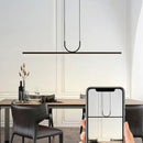 Axyaa LED Black Ceiling Chandelier for Kitchen Island Dining Room Lighting Fixture