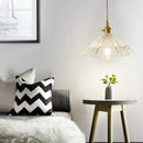 Axyaa Nordic Glass Pendant Lights - Elegant Copper Hanging Light for Home Decor and Lighting