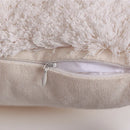 Axyaa Beige Boho Tufted Geometric Cushion Cover for Chic Home Decor