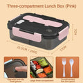 Axyaa Portable Lunch Box Set with Utensils and Microwave-Safe Container