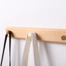 Axyaa Black Walnut Wood Clothes Hook, Wall Brass Hanger for Bedroom Foyer
