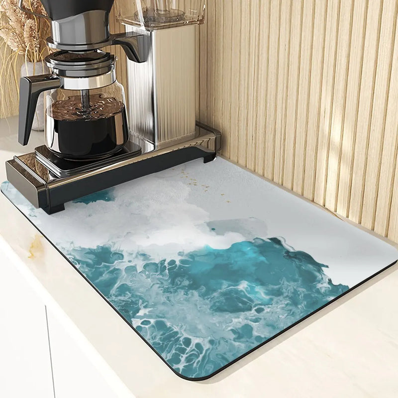 Silicone Plant Pattern Table Mat for Kitchen - Axyaa Landscape Style Decor