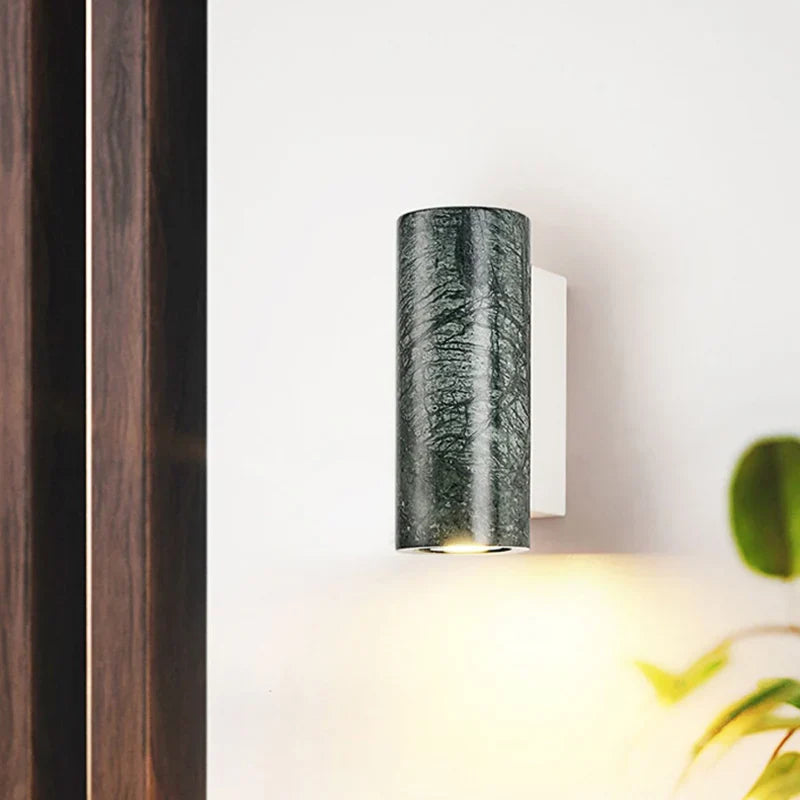 Axyaa White Marble LED Wall Lamps - Nordic Minimalist Design for Modern Living Spaces