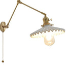 Axyaa Smoke Glass Ball LED Wall Sconce with Long Arm - Modern Nordic Wandlamp