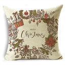 Axyaa Christmas Linen Cushion Cover 45X45CM