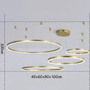 Axyaa Circular Copper Pendant Light | Modern Minimalist Living Room Dining Hall Fixture