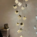 Axyaa Luxury Crystal Bedside Chandelier for Designer Living Room Wall & Hotel Bedroom
