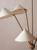Axyaa Wabi Sabi Cloth Ceiling Pendant Chandelier for Living Room Decor