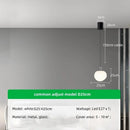 Axyaa Nordic Chrome Pendant Lights Modern Indoor LED Lighting Bar Globe