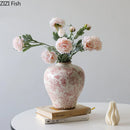 Axyaa Cracked Texture Vase Plant Pot Flower Arrangement Room Decor
