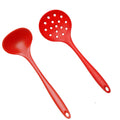 Axyaa Silicone Kitchen Utensils Set for Non-Stick Cookware with Ladle and Shovel