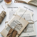 Axya Hemp Rope Book Bundle with Yellow Paper for Home Decor