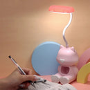 Axyaa Cat LED Desk Lamp with Phone Holder & Color Adjust - Kids Study Lamp