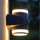 Axyaa 10W COB LED Wall Lamp Indoor Outdoor Aluminum Cylinder Waterproof Sconces