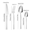 Axyaa Stainless Steel Tableware Set for Various Occasions