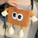 Axyaa Car Backseat Organizer and Trash Bin with Cup Holder and Tissue Box