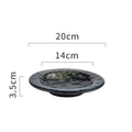 Axyaa Retro Ceramic Dinner Soup Pasta Salad Dessert Snack Plates Molecular Cuisine Tableware