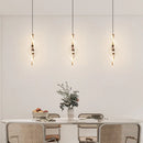 Axyaa LED Acrylic Bedside Pendant Lights, Bedroom Hanging Lamp Chandelier for Home Decor
