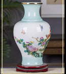 Axyaa Chinese Ceramic Enamel Vase for TV Cabinet and Desktop Decoration