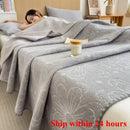 Axyaa Cotton Three-Layer Towel Quilt Sofa Cover Blanket and Shawl Blanket