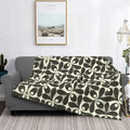 Axyaa Multi Stem Mid Century Modern Throw Blanket for Home Bedroom Sofa