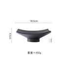 Axyaa Ceramic High-Footed Square Serving Plate for Molecular Cuisine Restaurants