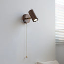 Axyaa Adjustable Bedside Wall Lamp LED Walnut Wood Color