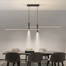 Axyaa Modern Gold Black Dining Chandelier for Kitchen Minimalist Home Lighting Fixture