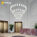 Axyaa Glass Ball Lighting Fixture for Bedroom, Dining Room, Hallway - Clear Striped Glass