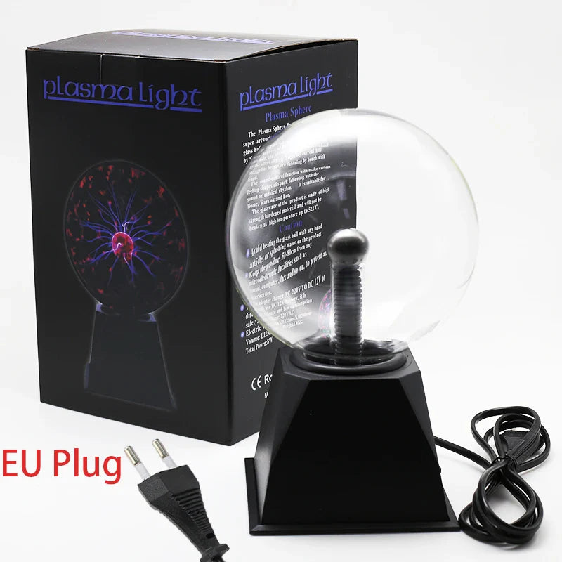 Axyaa Plasma Ball Night Light 3/4/5/6 Inch Magic Lamp Decor Table Lights