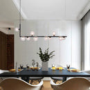 Axyaa Modern Linear Chandelier - Minimalist Pendant Light for Home Decor