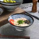 Axyaa Large Retro Ceramic Noodle Bowl Rice Bowl for Household and Restaurant