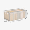 PVC Clear Storage Box with Steel Frames and Reinforced Handles by Axyaa