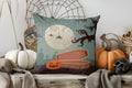 Axyaa Halloween Pumpkin & Spider Web Pillow Cover - Sofa, Bedroom, Car & More