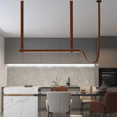 Axyaa Leather Pendant Lamp Creative Belt Hanging Light Kitchen Island Suspension