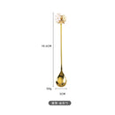 Axyaa Stainless Steel Long Handle Mixing Spoon Dessert Cocktail Utensil Set