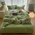 Axyaa Winter Rabbit Plush Bed 4-Piece Set - Premium Plush Bedding