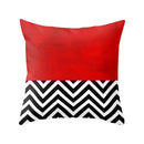 Axyaa Red Square Pillow Case for Home Décor